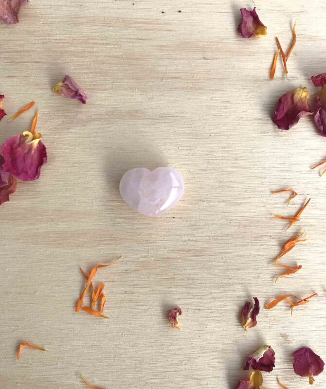 Rose Quartz Heart